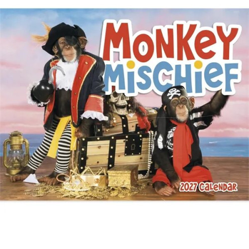 Good Value™ Monkey Mischief - Stapled Calendar