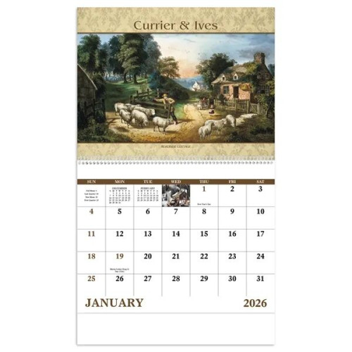 Good Value™ Currier & Ives - Spiral Calendar