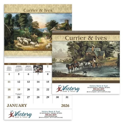 Good Value™ Currier & Ives - Spiral Calendar