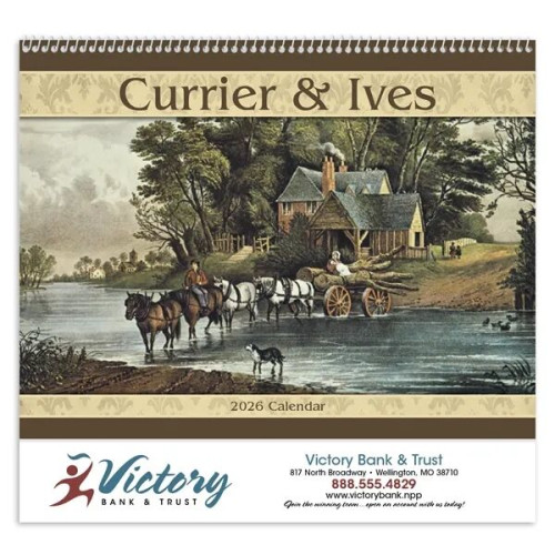 Good Value™ Currier & Ives - Spiral Calendar