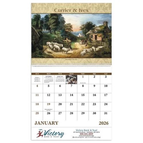 Good Value™ Currier & Ives - Spiral Calendar