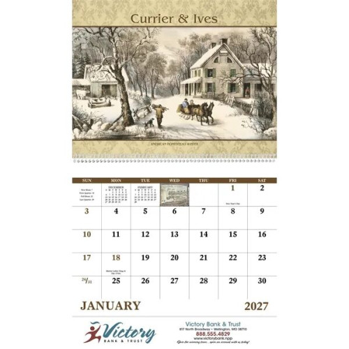 Good Value™ Currier & Ives - Spiral Calendar