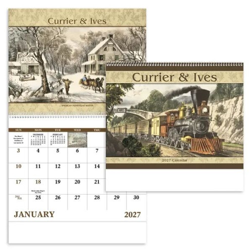 Good Value™ Currier & Ives - Spiral Calendar