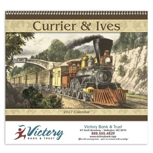 Good Value™ Currier & Ives - Spiral Calendar