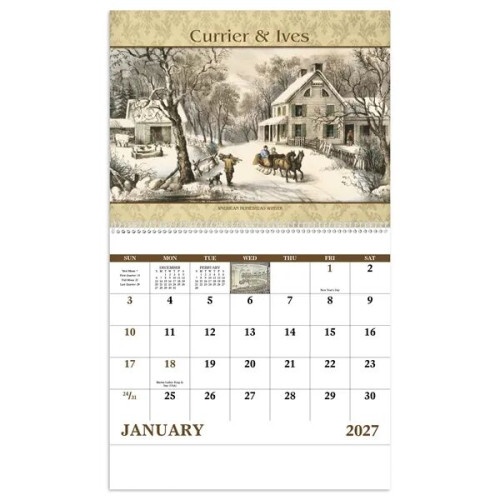 Good Value™ Currier & Ives - Spiral Calendar