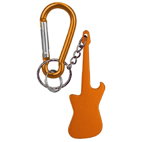 Guitar Shaped Bottle Opener Key Holder and Carabiner