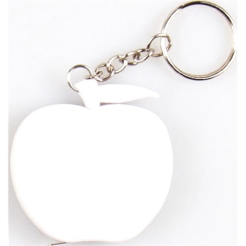 Apple shape tape measure key chain