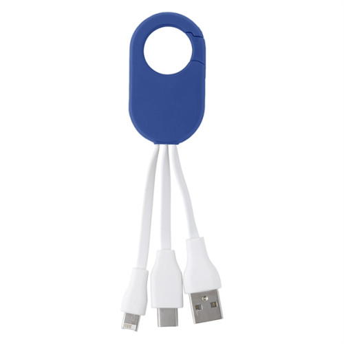 3-In-1 Charging Buddy With Carabiner Clip