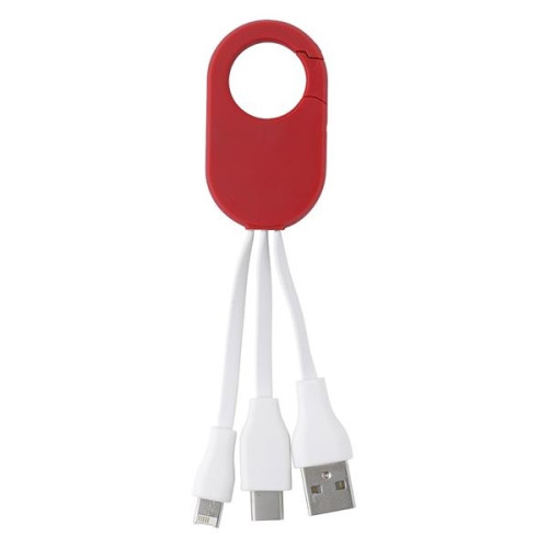3-In-1 Charging Buddy With Carabiner Clip