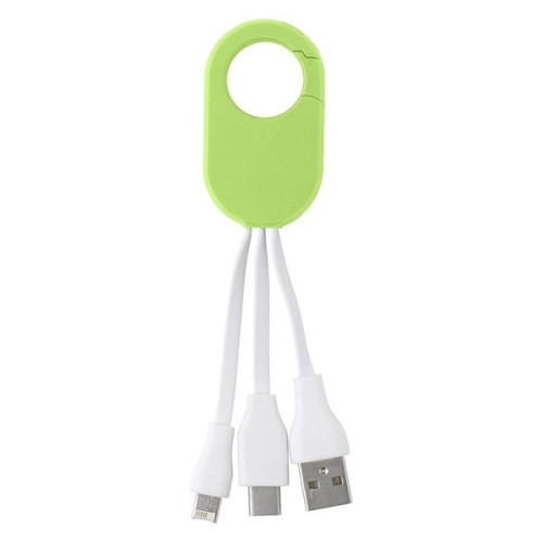 3-In-1 Charging Buddy With Carabiner Clip