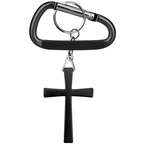 Cross shape key holder with Carabiner