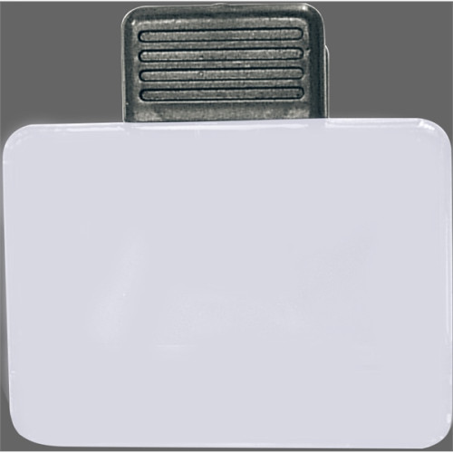 Jumbo size rectangular magnetic memo clip holder