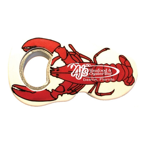 Jumbo size lobster shape magnetic bottle opener