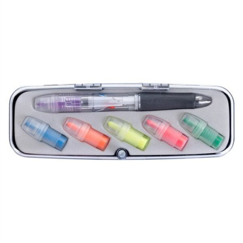 Tri-Color Pen and Highlighter Set