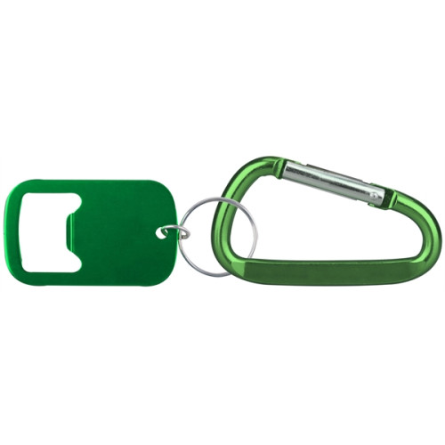 Metal Bottle Opener with Key Ring and Carabiner
