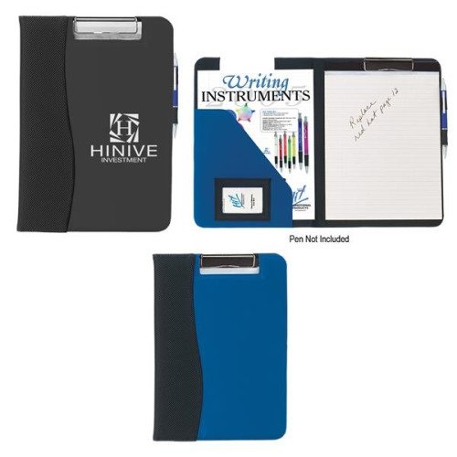 Microfiber Clip Board With Embossed PVC Trim