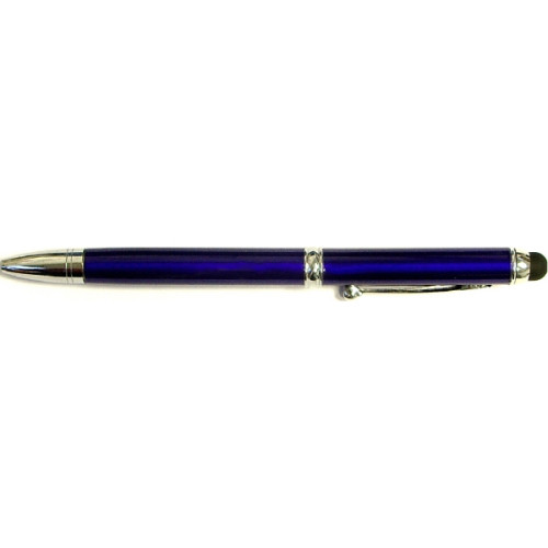 Blue & Black Ink Metal Pen with Stylus