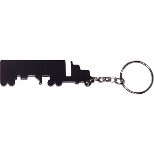 Truck shape bottle opener keychain