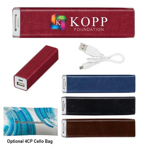 Leatherette Charge-N-Go Power Bank