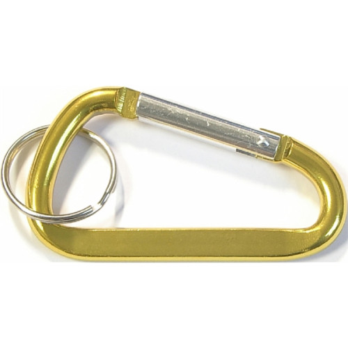 Carabiner with split key ring