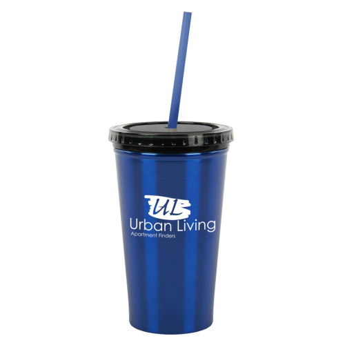 16 Oz. Stainless Steel Double Wall Tumbler