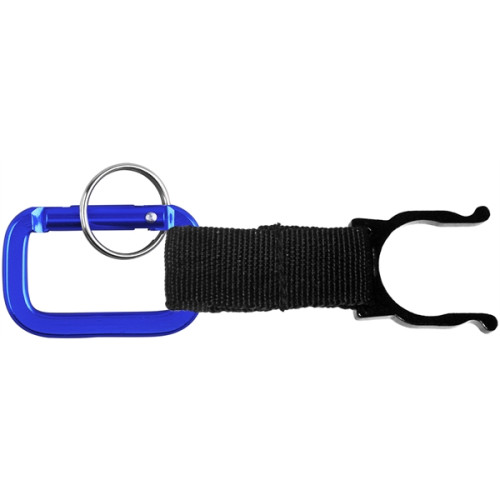 Carabiner with Strap and Bottle Holder