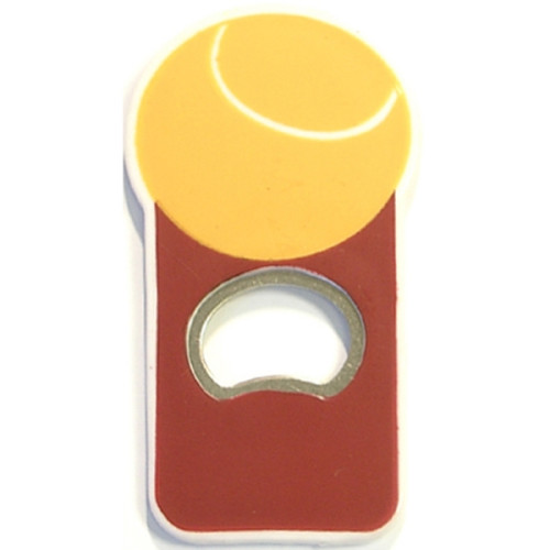 Tennis ball shape magnetic bottle opener