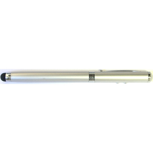 Metal Pen with Laser Pointer, LED Light & Stylus
