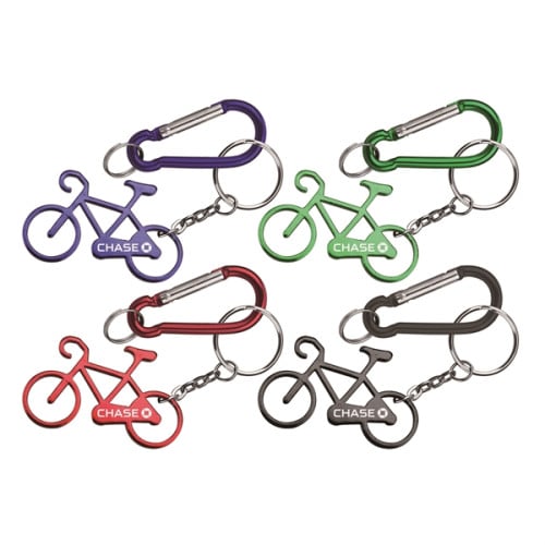 Bicycle shape bottle opener key chain