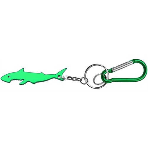 Shark shape keychain with carabiner