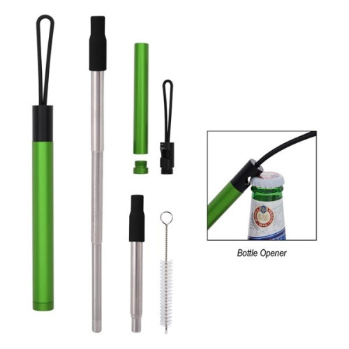 STRAW KIT WITH BOTTLE OPENER