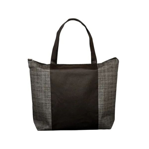 Tonal Non-Woven Zipper Trade Show Tote Bag
