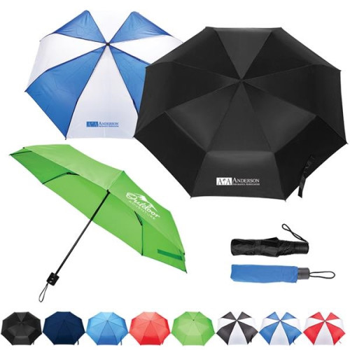 42" Arc Budget Folding Umbrella
