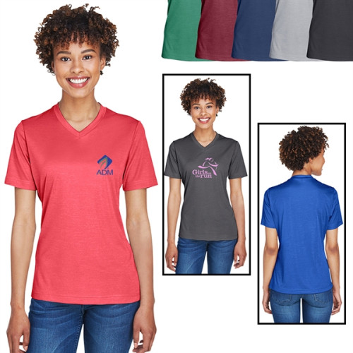 Team 365® Ladies Sonic Heather Performance T-Shirt