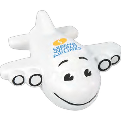 Smiling Airplane Shape Stress Ball