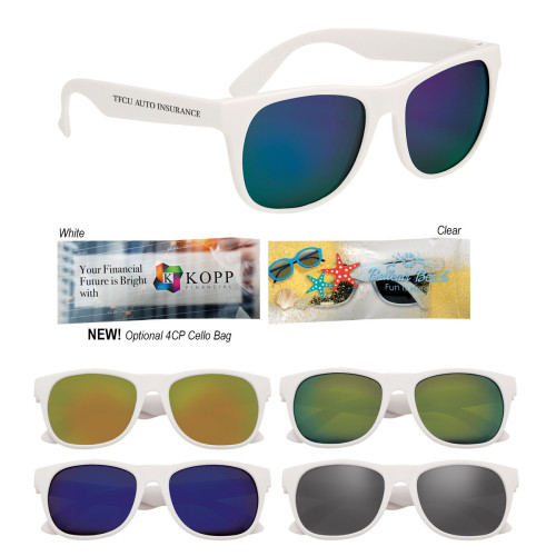 Rubberized Mirrored Sunglasses
