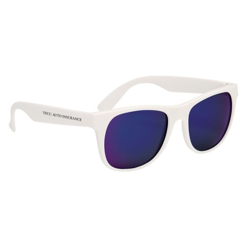 Rubberized Mirrored Sunglasses