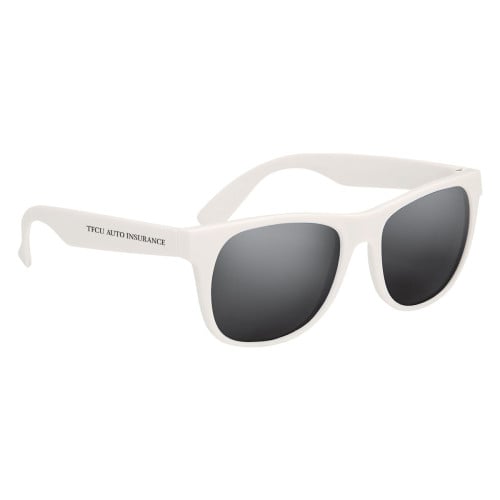 Rubberized Mirrored Sunglasses