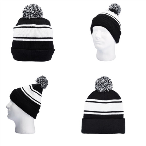 Knit Beanie With PomPom