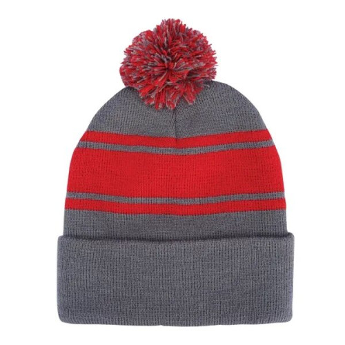 Knit Beanie With PomPom