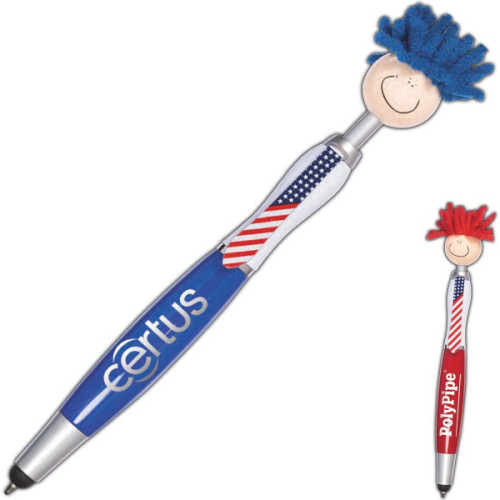 Patriotic MopToppers® Screen Cleaner with Stylus Pen