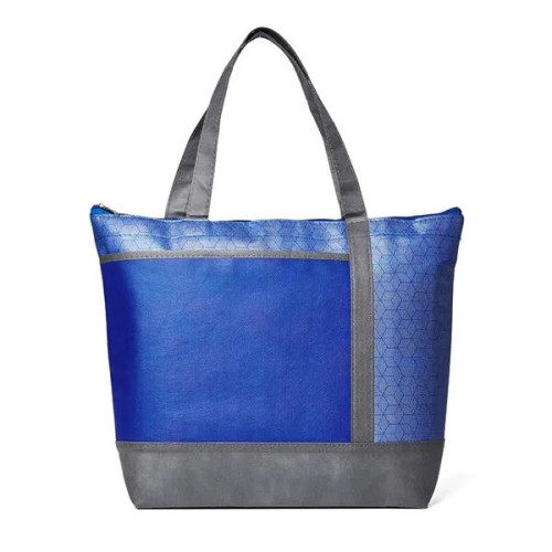 Hexagon Pattern Non-Woven Cooler Tote Bag