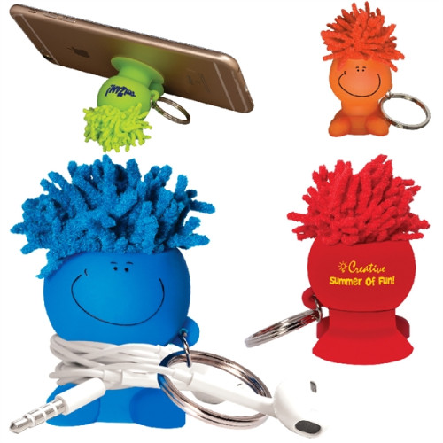 MopToppers Mobile Stand Cord Winder Key Chain