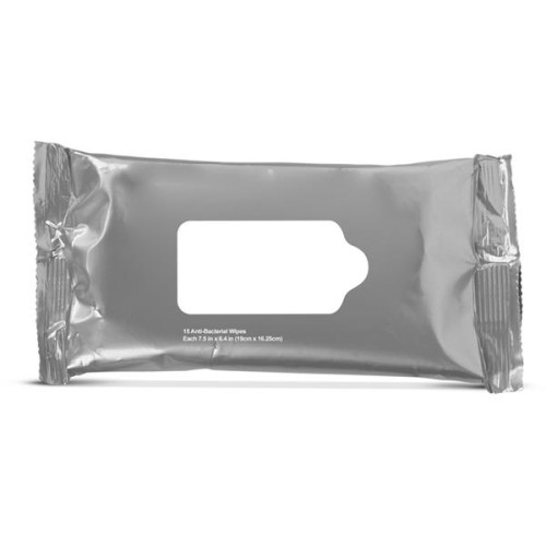 Antibacterial Wet Wipes in Pouch- 15 PC