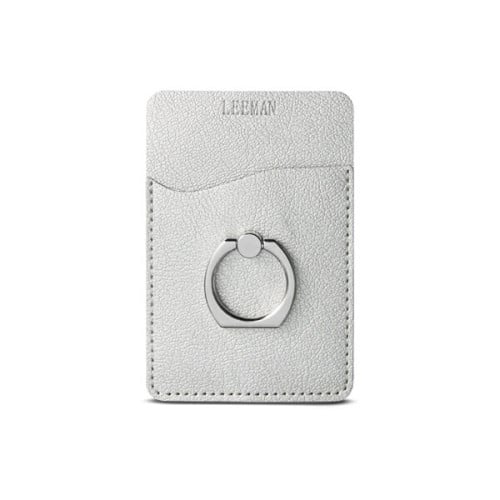 Leeman Shimmer Card Holder With Metal Ring Phone Stand