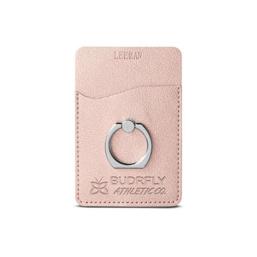 Leeman Shimmer Card Holder With Metal Ring Phone Stand