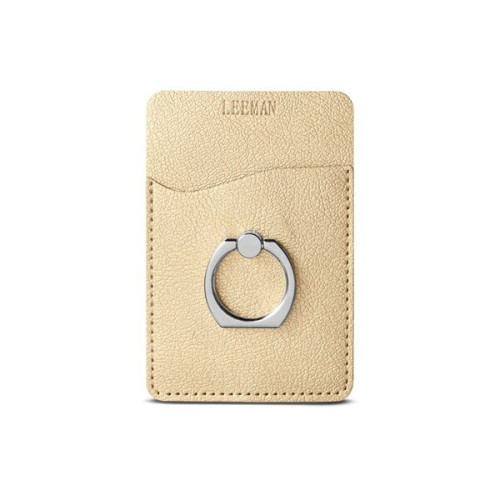 Leeman Shimmer Card Holder With Metal Ring Phone Stand