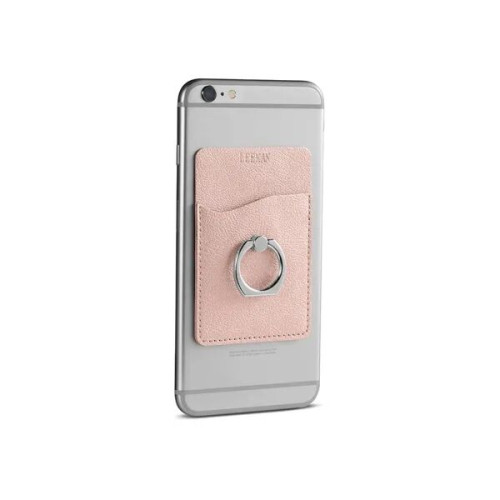 Leeman Shimmer Card Holder With Metal Ring Phone Stand