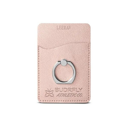 Leeman Shimmer Card Holder With Metal Ring Phone Stand