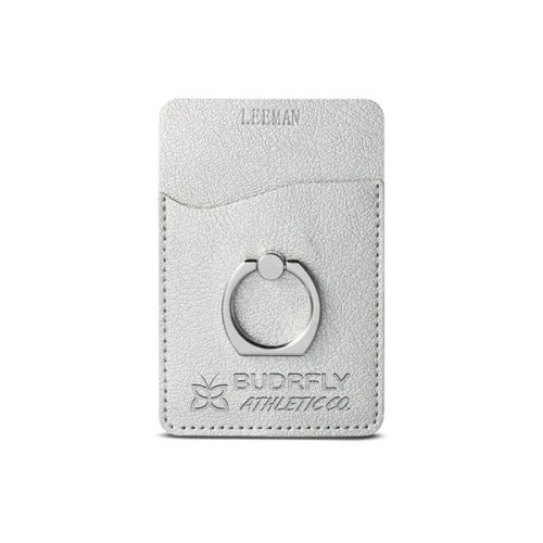 Leeman Shimmer Card Holder With Metal Ring Phone Stand